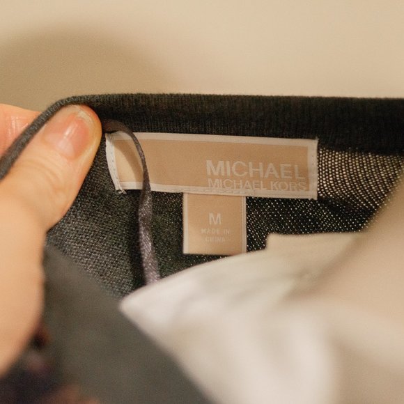 Michael Kors Grey Sequin Cardigan - Picture 5 of 7